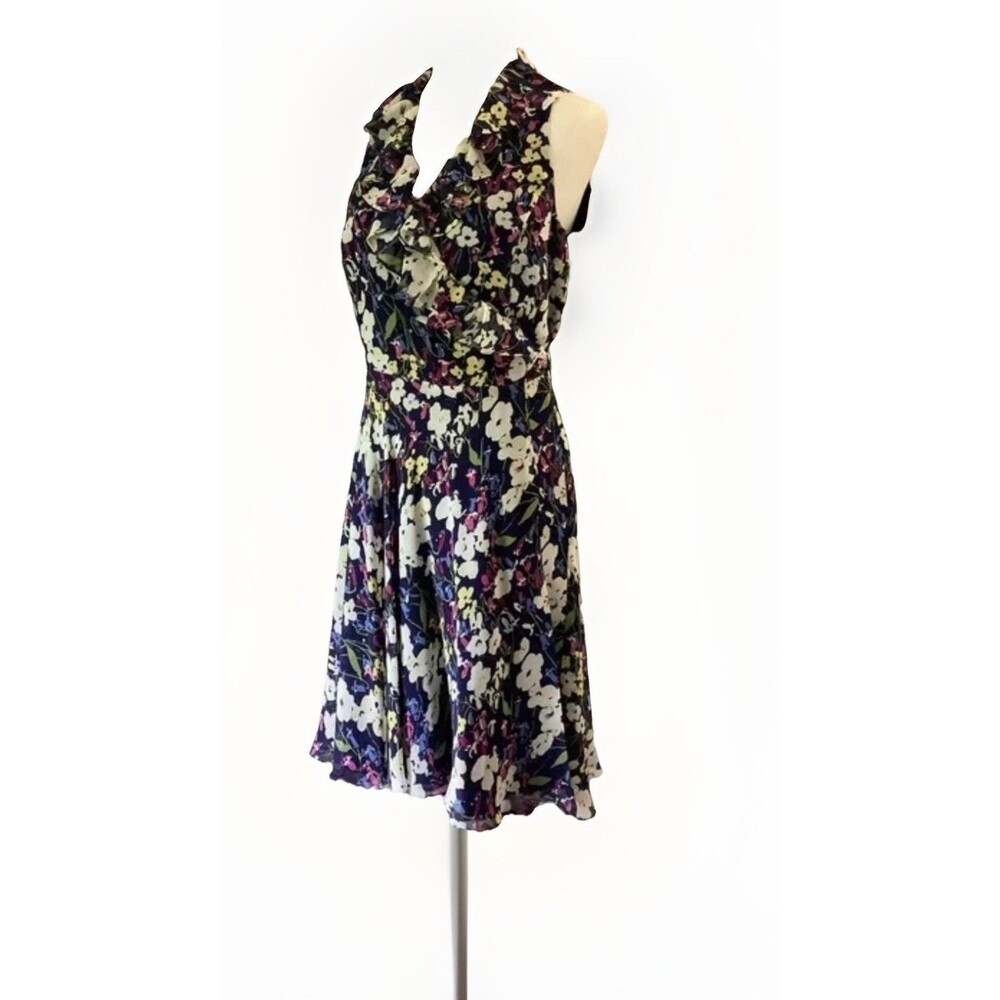 Lauren Ralph lauren 2 floral sleeveless Chiffon Wrap Dress